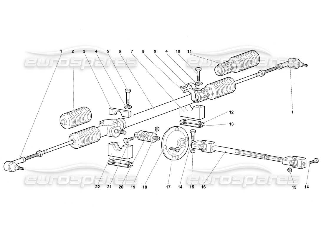 lamborghini diablo se30 (1995) timone diagramma delle parti