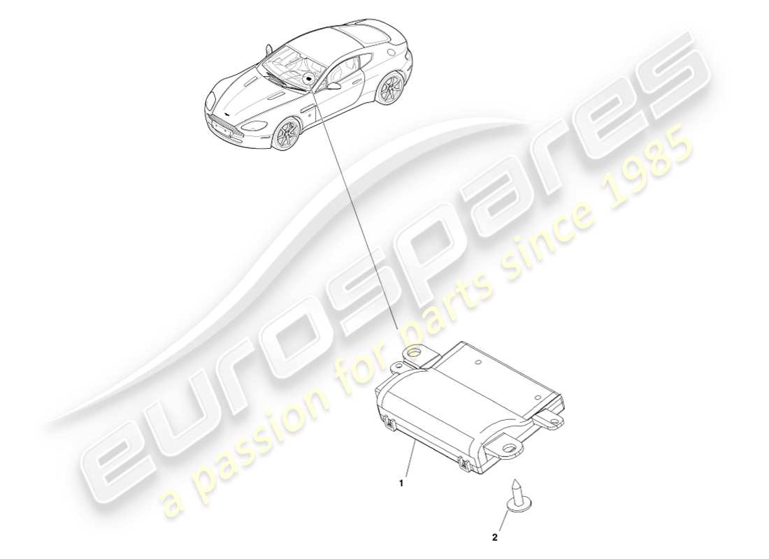 aston martin v8 vantage (2005) schema delle parti rke