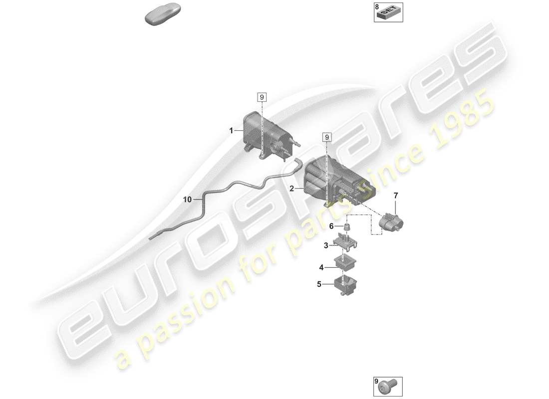 diagramma della parte contenente il codice parte 992201390