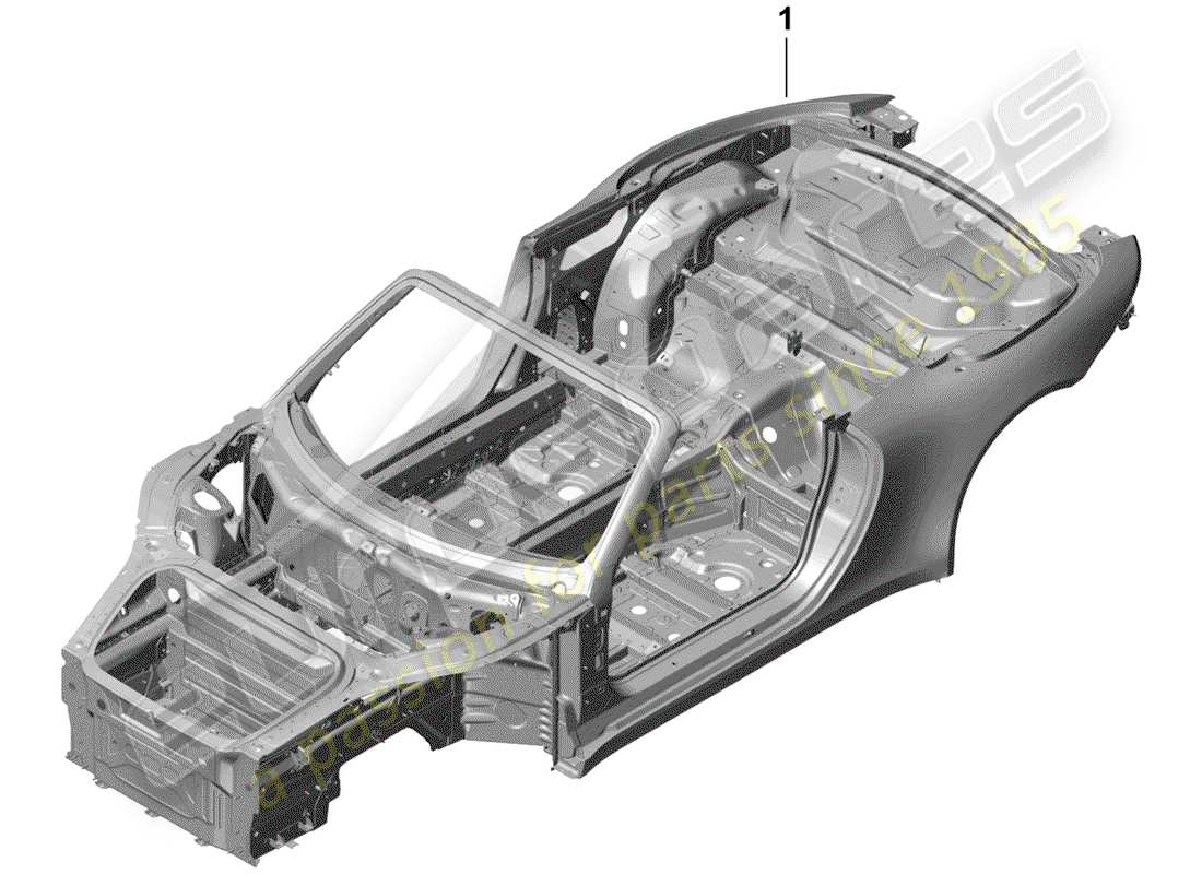 un diagramma delle parti dal catalogo delle parti porsche 2014 (991-1 r/gt3/rs)