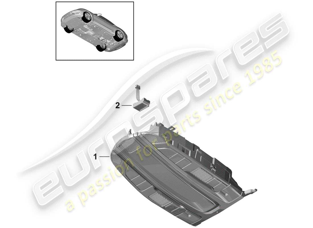 porsche 2018 (panamera 971-1) staffa schema delle parti