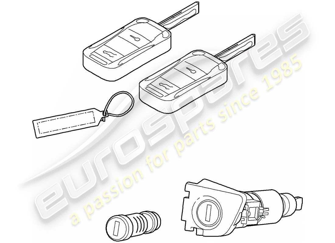 porsche 2007 (cayenne e1 9pa) kit di riparazione diagramma delle parti