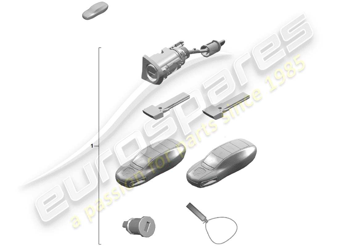 porsche 2019 (718 boxster spyder) kit di riparazione diagramma delle parti