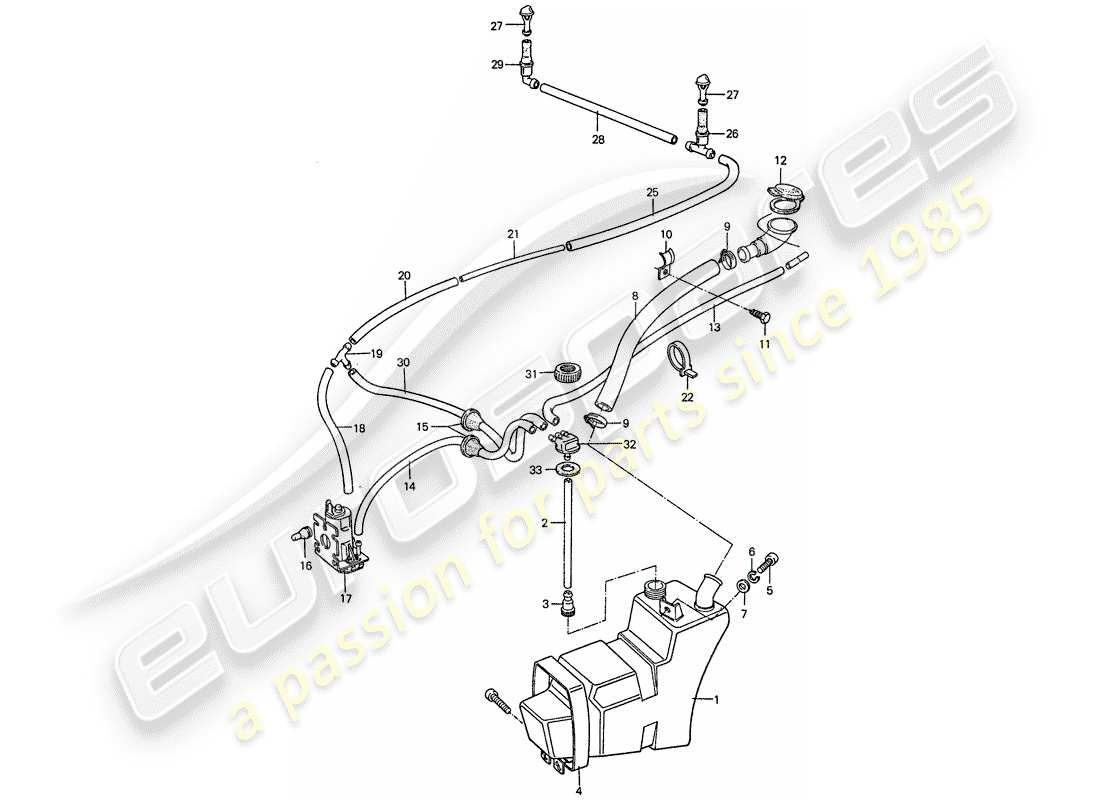 porsche 1977 (911) gruppo rondella diagramma delle parti