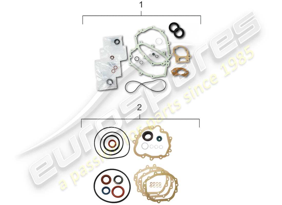 porsche 1977 (911) kit di riparazione schema delle parti