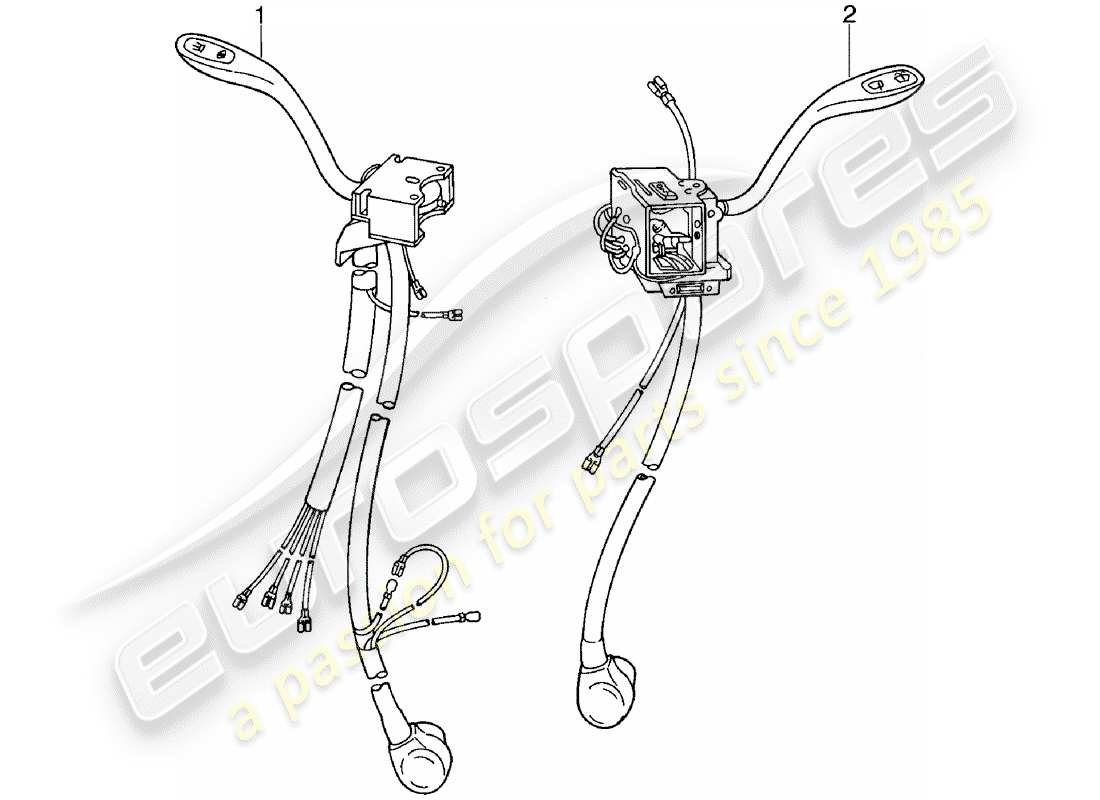 porsche 1981 (911) interruttore piantone sterzo diagramma delle parti