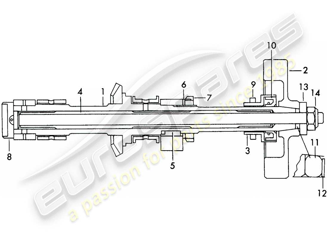 porsche 1963 (356b/356c) pesi albero a camme - e - volano - aspirazione - cilindro - 1 + 2 - e - cilindro - 3 + 4 diagramma delle parti