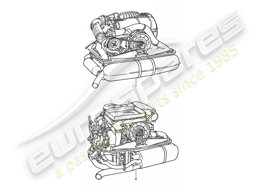 porsche 1979 (911) motore sostitutivo diagramma delle parti