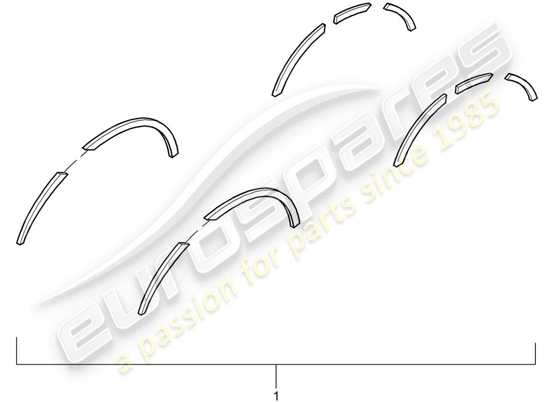 porsche 2016 (tequipment cayenne) parafango parafango diagramma delle parti