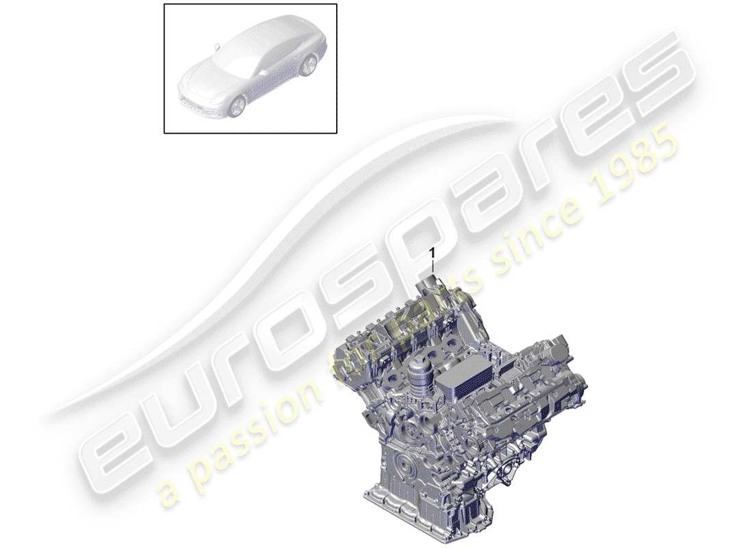 porsche 2017 (panamera 971-1) blocco lungo diagramma delle parti