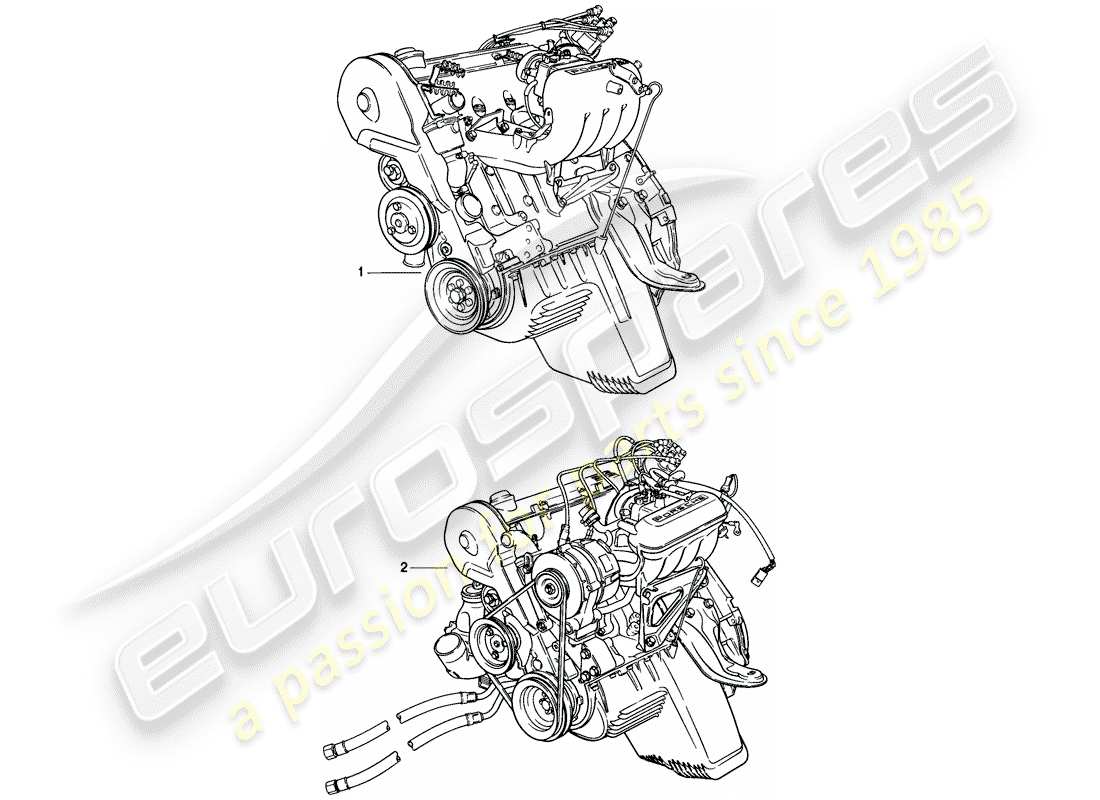 porsche 1978 (924) motore sostitutivo diagramma delle parti