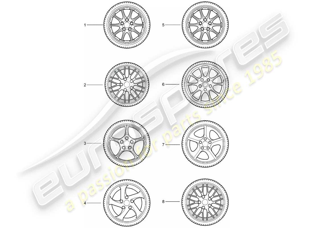 porsche 2002 (tequipment) set di ruote dentate diagramma delle parti