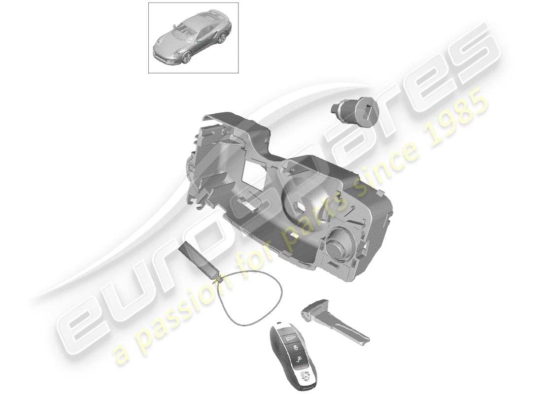 porsche 991 turbo (2020) kit di riparazione diagramma delle parti