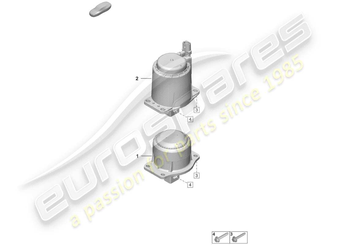 porsche 2020 (992-1) paranco di sollevamento del motore diagramma delle parti