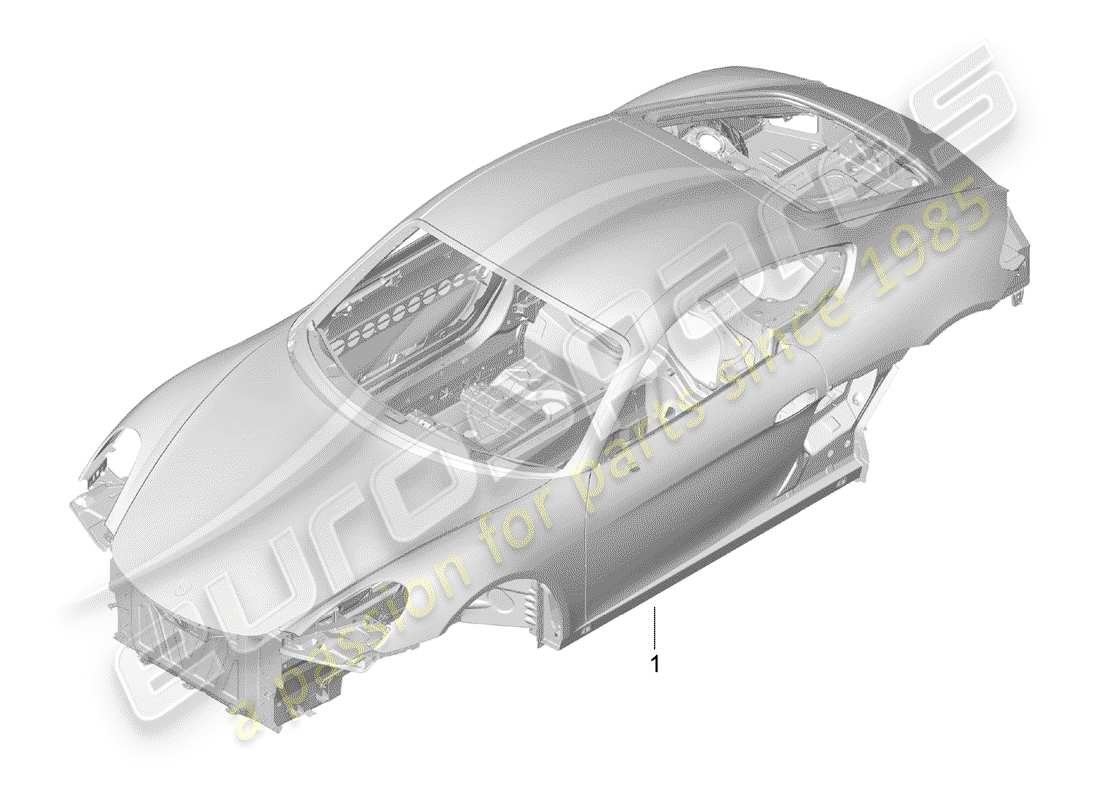 porsche 2015 (981 cayman) schema delle parti della carrozzeria