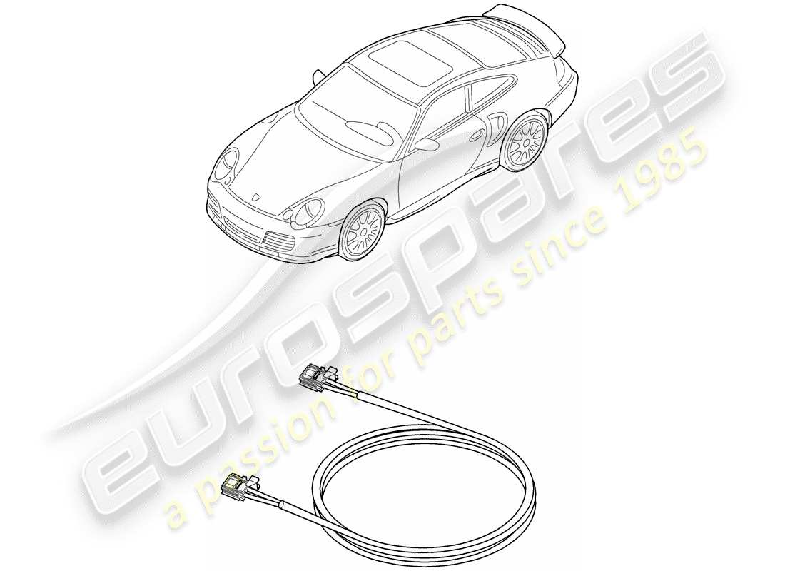 porsche 2003 (996 turbo / gt2) fibra ottica leggera - d - mj 2003>> diagramma delle parti