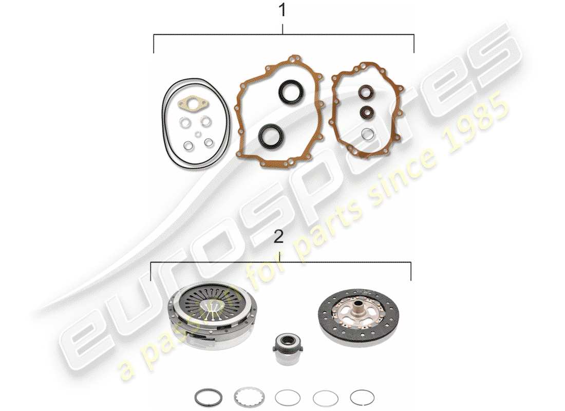 porsche 1994 (993) set guarnizioni diagramma delle parti