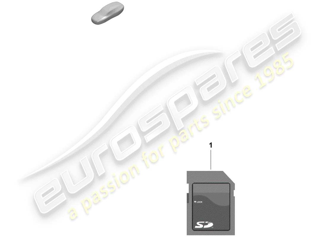 porsche 2019 (718 boxster spyder) scheda di memoria sd per aggiornamento schema delle parti