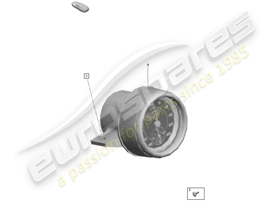 porsche 2020 (718 boxster spyder) cronometro diagramma delle parti