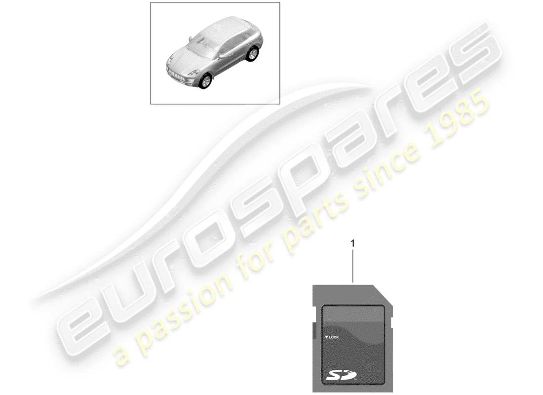 porsche 2017 (panamera 971-1) scheda sd diagramma delle parti
