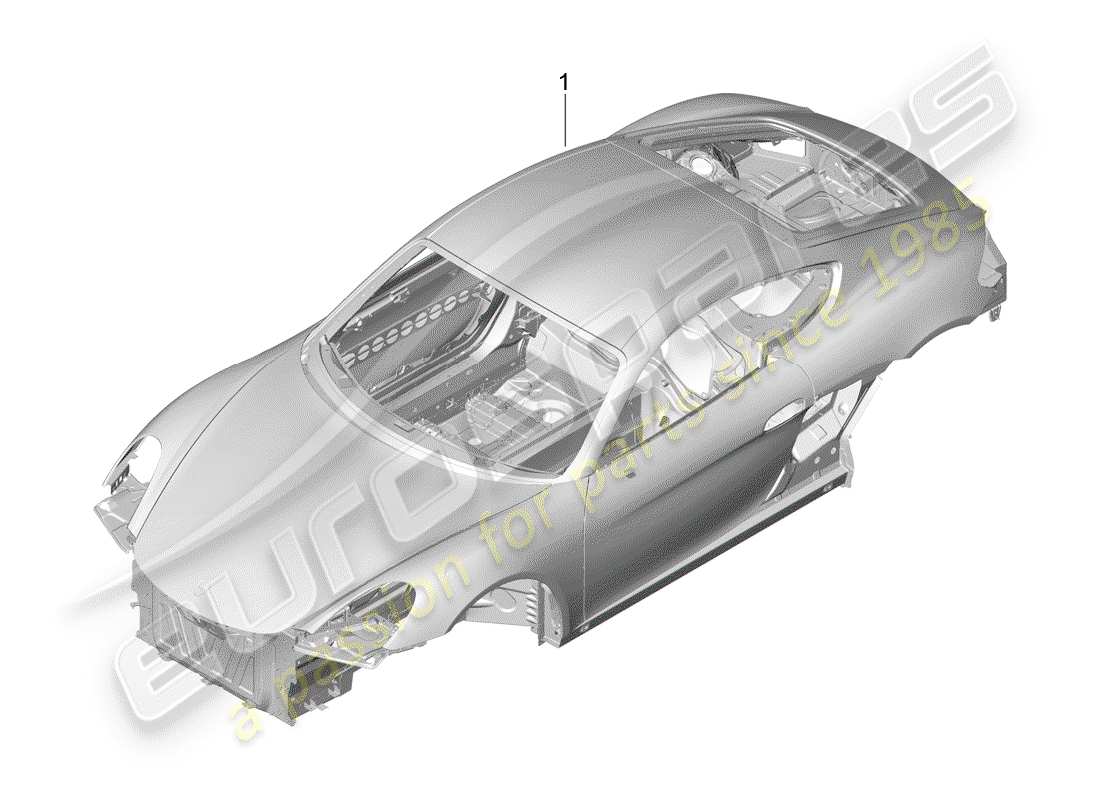 porsche 2016 (981 cayman gt4) schema delle parti della carrozzeria