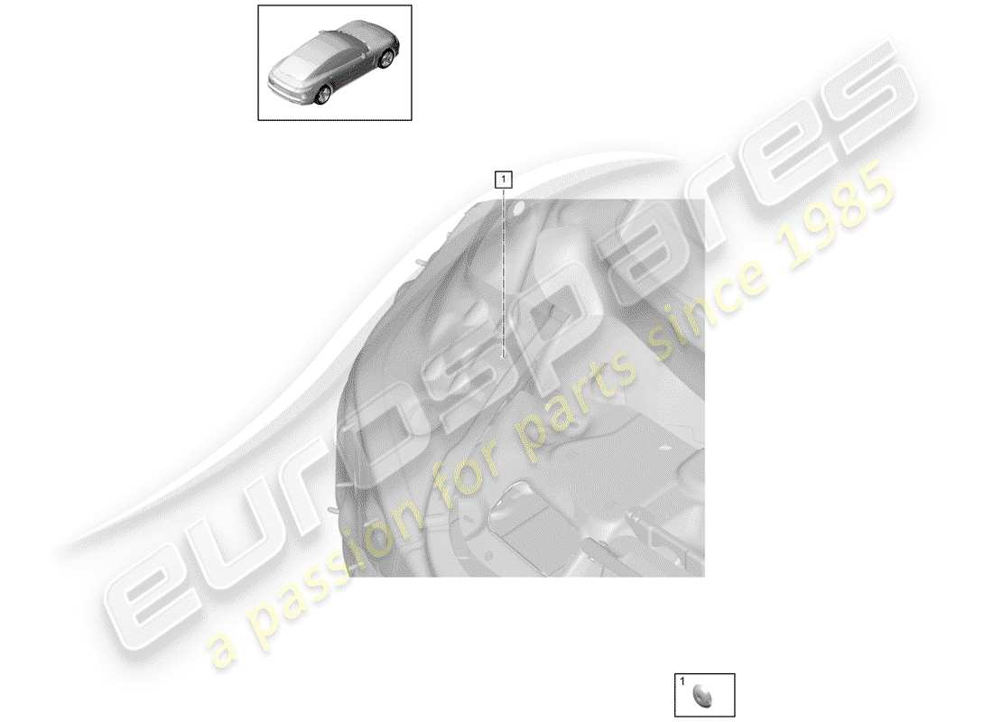 porsche 2018 (panamera 971-1) tappo diagramma delle parti