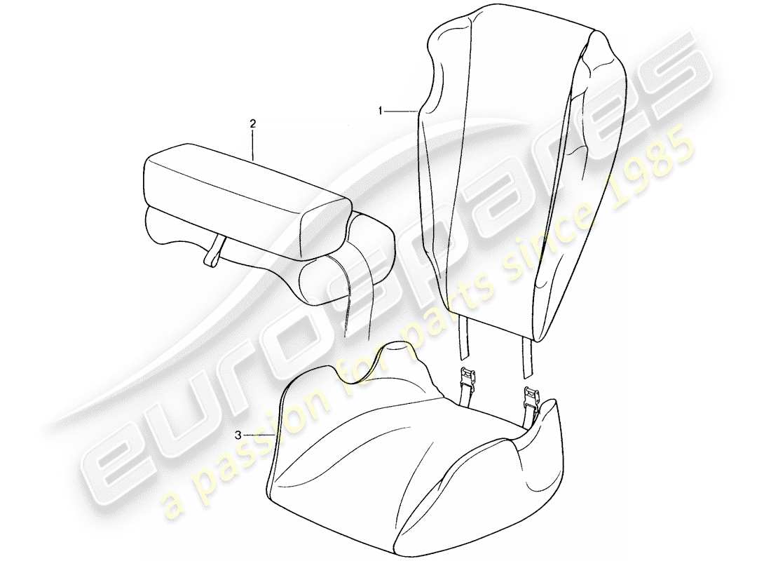 porsche 2011 (tequipment) seggiolino per bambini schema delle parti