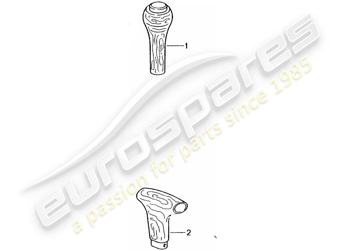 porsche 1994 (tequipment) leva selettrice diagramma delle parti