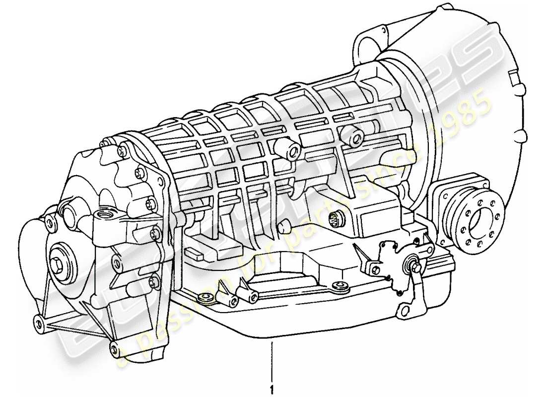 porsche 1996 (993) tiptronic - trasmissione sostitutiva diagramma delle parti