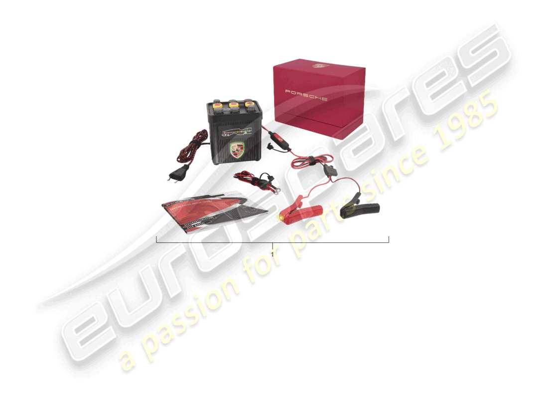 porsche 2005 (cayenne e1 9pa) diagramma delle parti classiche del caricabatterie 6v/12v porsche