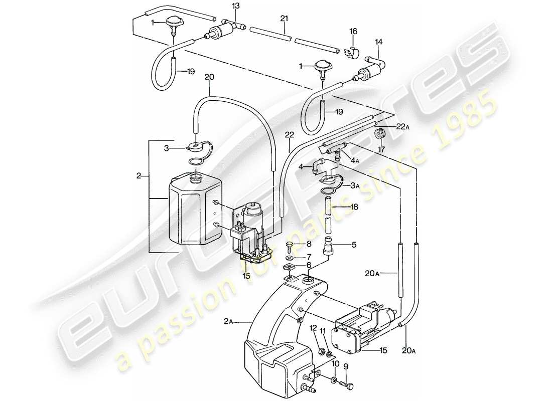 porsche 1979 (924) unità rondella - d >> - mj 1978 schema delle parti