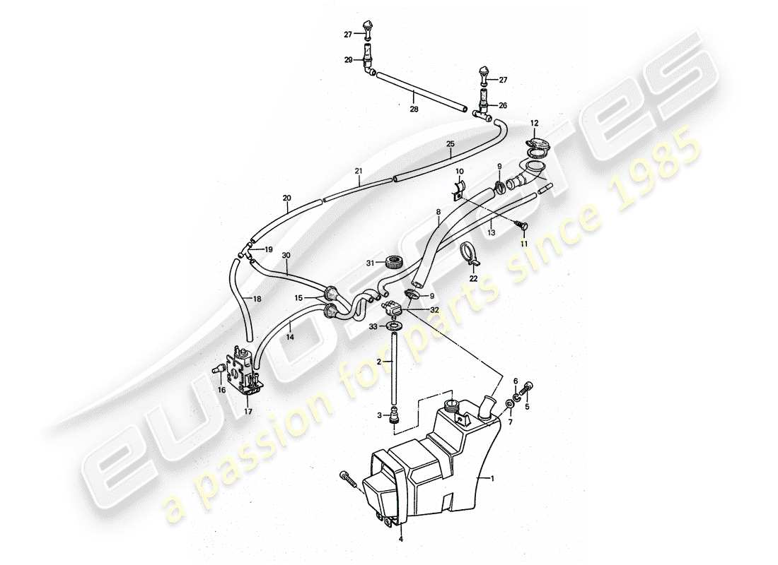 porsche 1977 (911 turbo) gruppo rondella diagramma delle parti