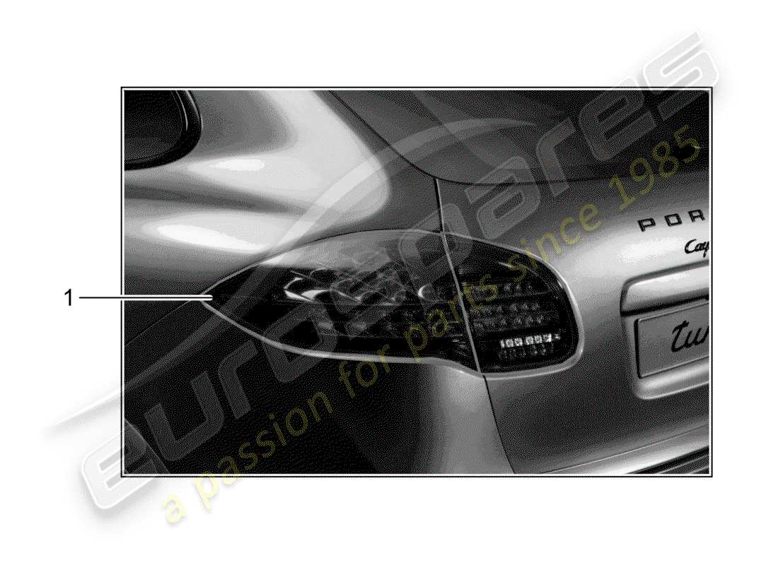 porsche 2014 (tequipment cayenne) schema delle parti luce posteriore