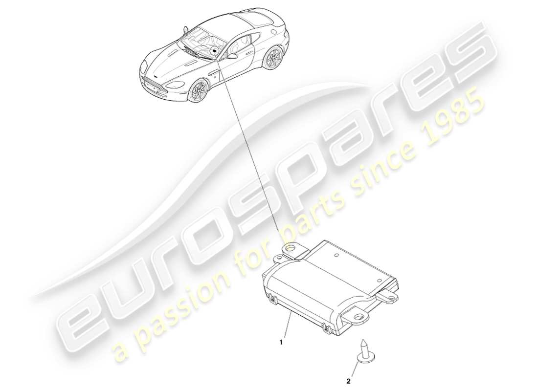aston martin v8 vantage (2007) schema delle parti rke