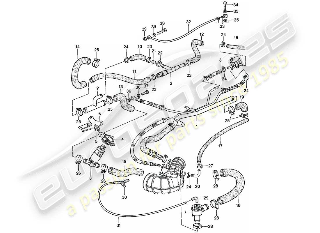 porsche 1986 (944) l-jetronic - 3 - d >> - mj 1987 diagramma delle parti