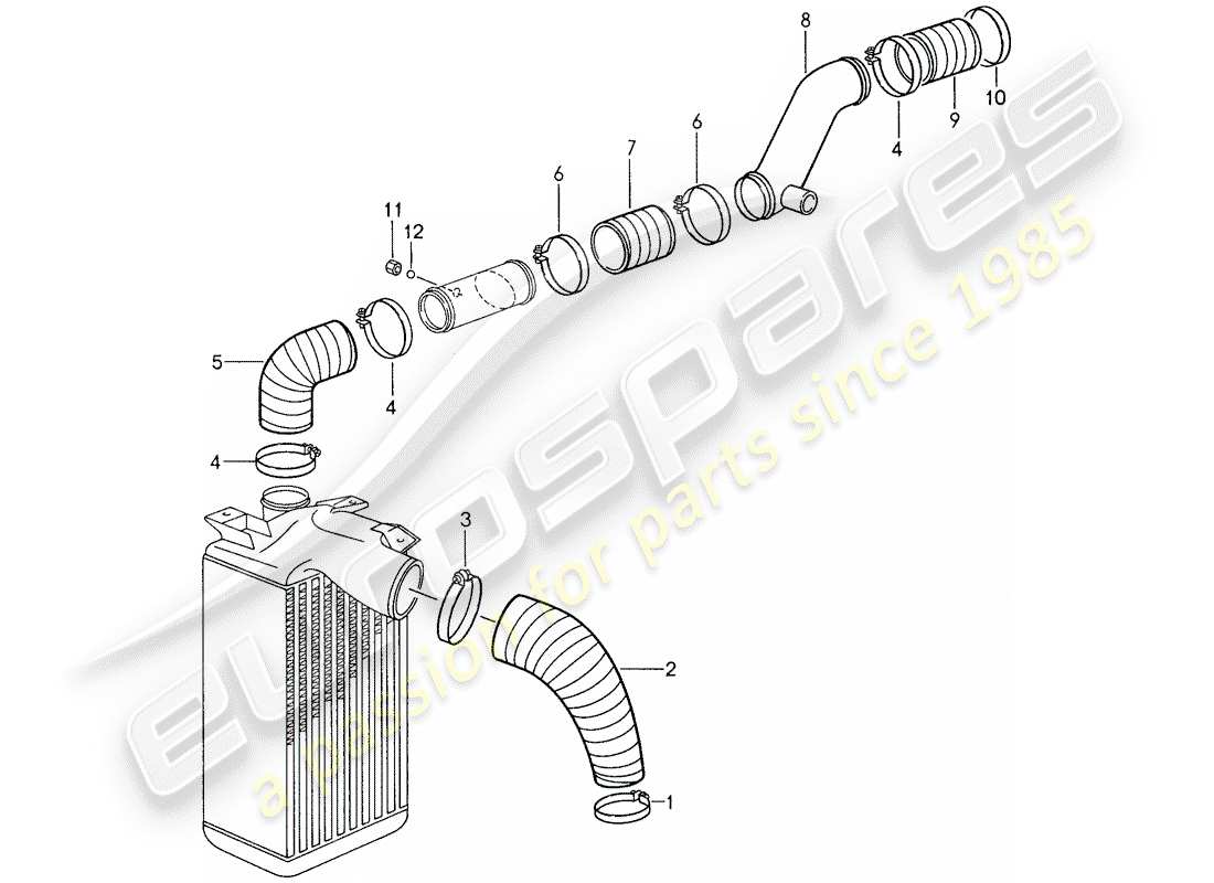 porsche 1987 (959) sovralimentazione 1 diagramma delle parti