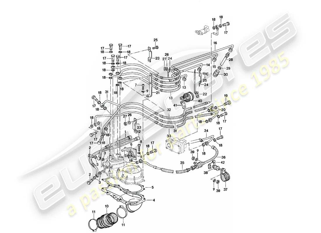 porsche 1981 (924) k-jetronic - 2 diagramma delle parti