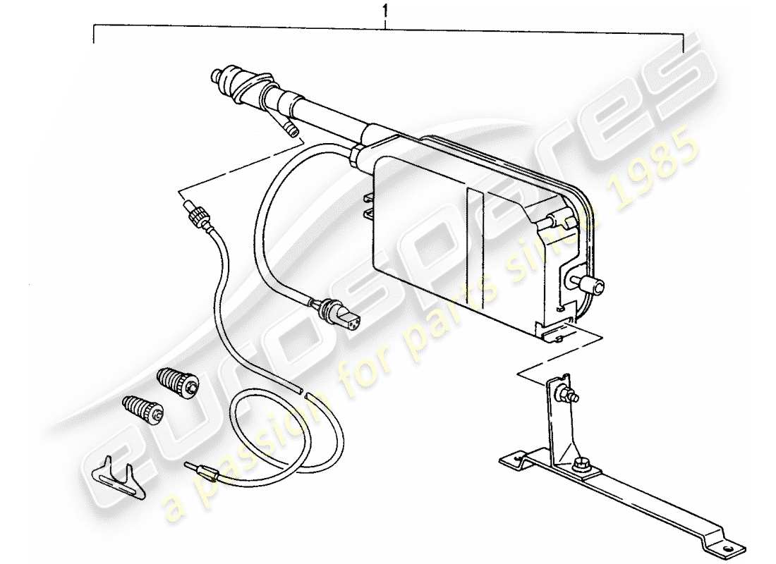 un diagramma delle parti dal catalogo delle parti porsche 1999 (refurbished and exchange catalogue)