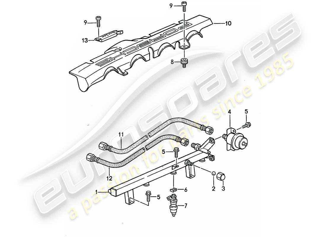 porsche 968 (1995) lh-jetronic - 3 part diagram