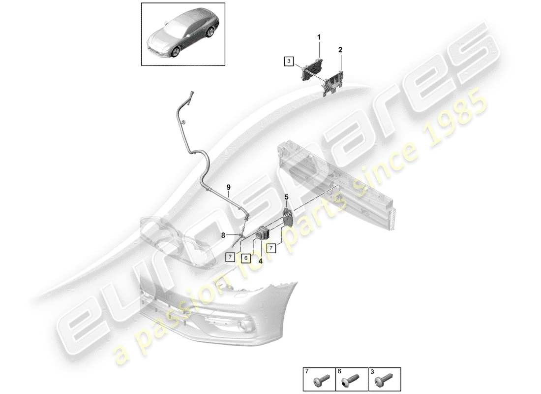 porsche 2018 (panamera 971-1) singole parti diagramma delle parti