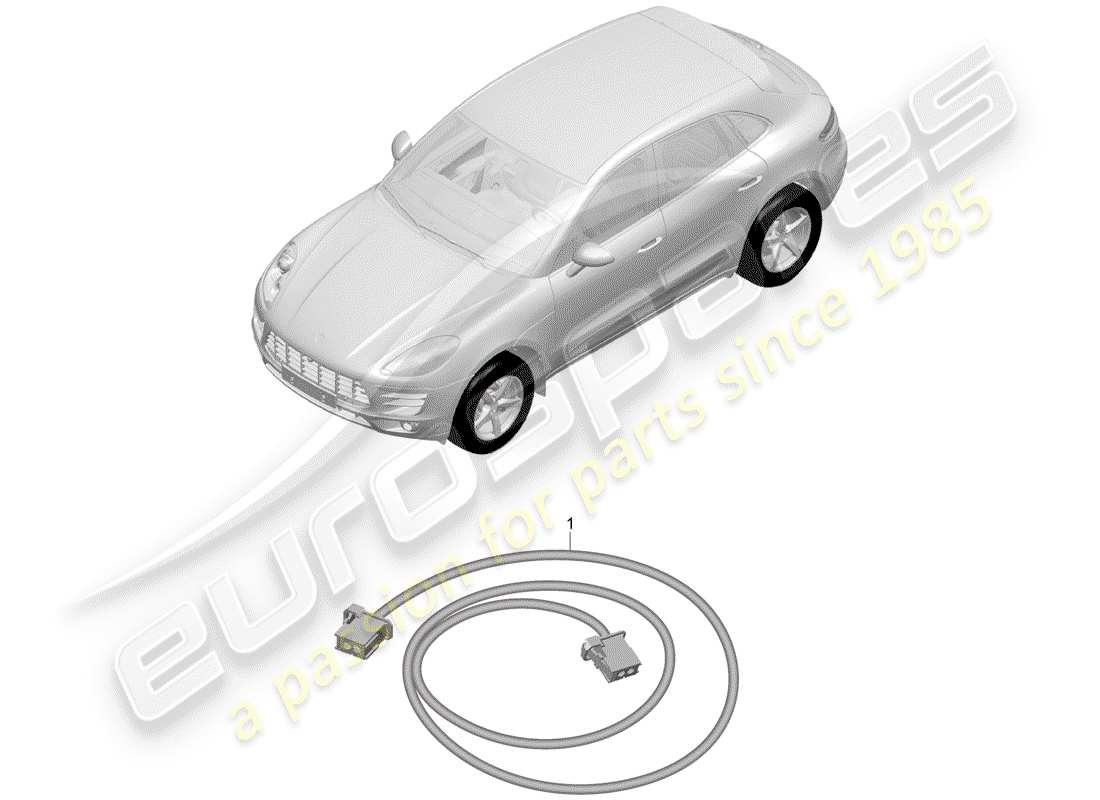 porsche 2018 (macan) fibra ottica leggera diagramma delle parti