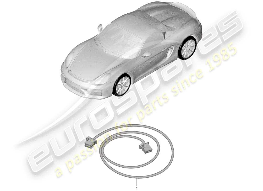 porsche 2016 (981 boxster spyder) cablaggi elettrici schema delle parti