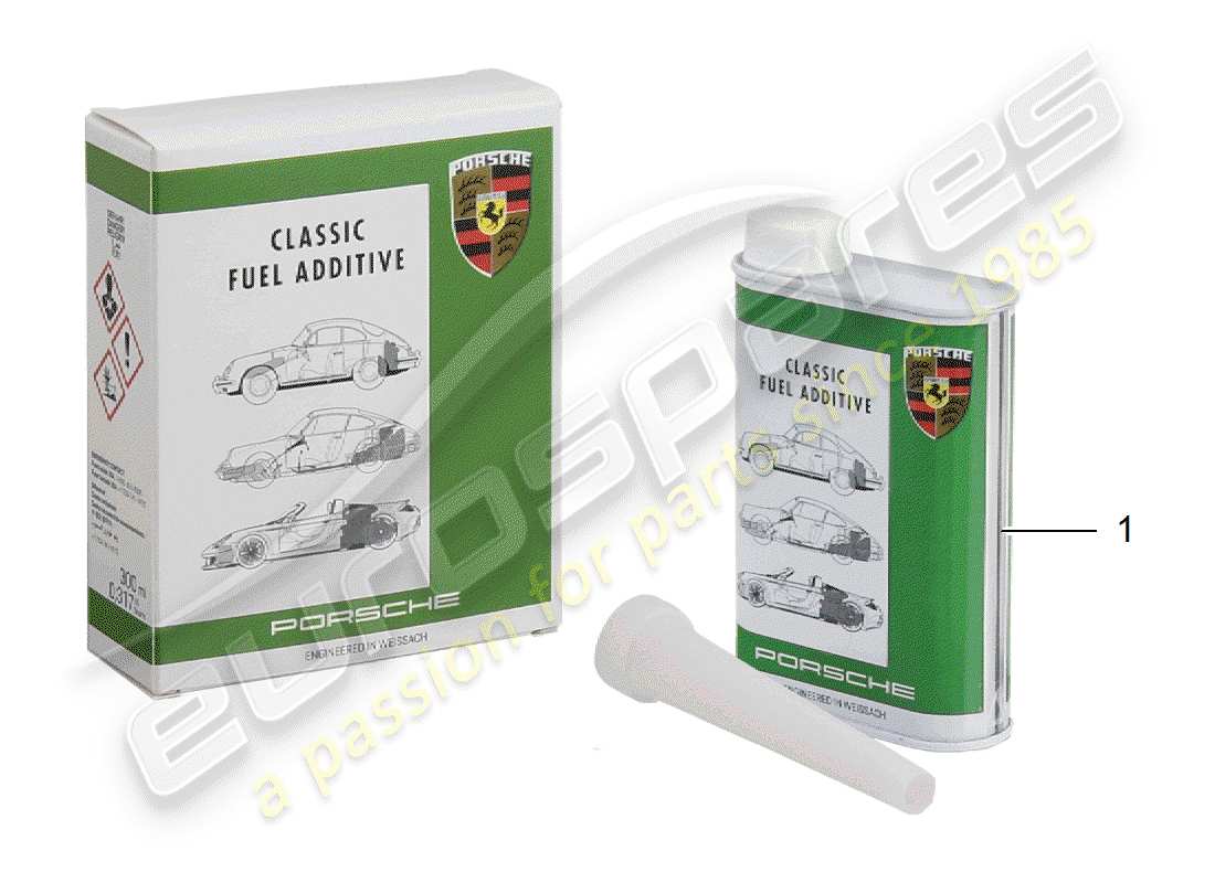 porsche 2001 (986 boxster) porsche classico - additivo - per carburante schema delle parti