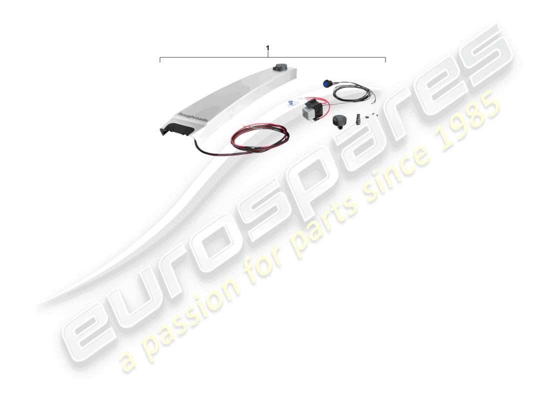porsche 2010 (cayenne e1 9pa) cablaggio per alimentazione di tensione 9pa1 lato sinistro tetto lhd cayenne schema ricambi