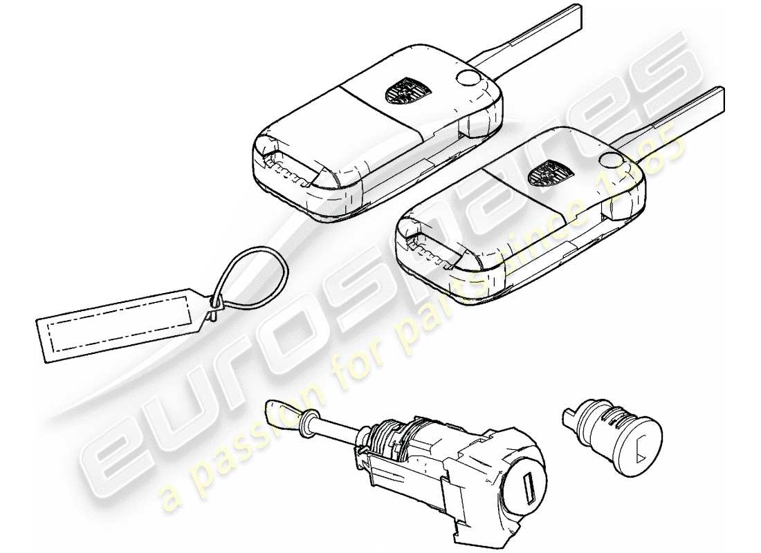 porsche 2004 (cayenne e1 9pa) kit di riparazione diagramma delle parti