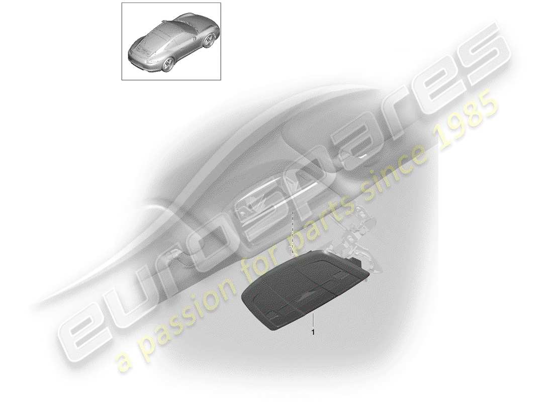 porsche 2013 (991-1) staffa schema delle parti