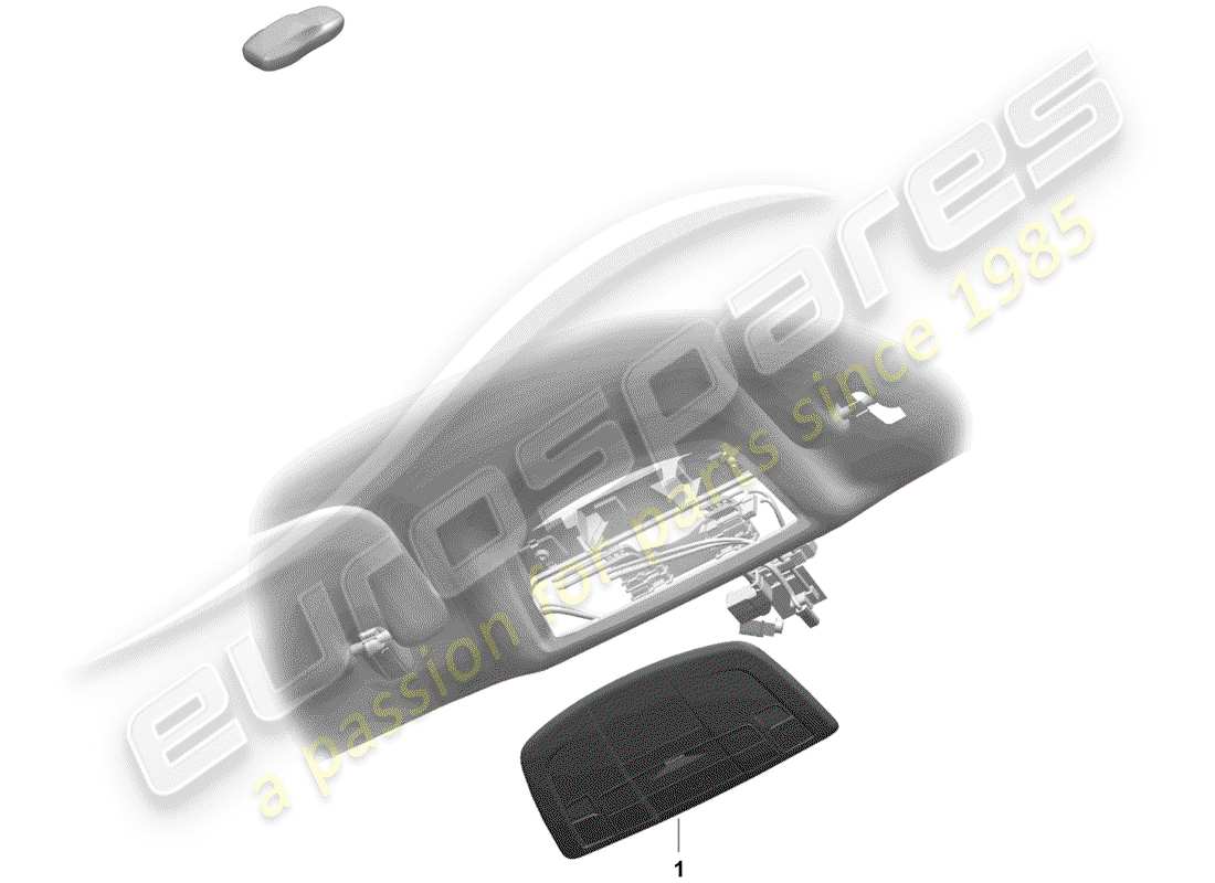 porsche 2019 (718 boxster spyder) staffa schema delle parti