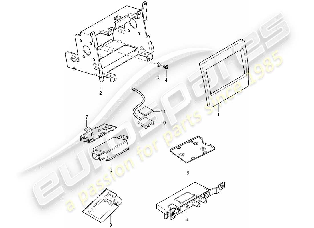 porsche 2015 (panamera 970) preparazione schema delle parti