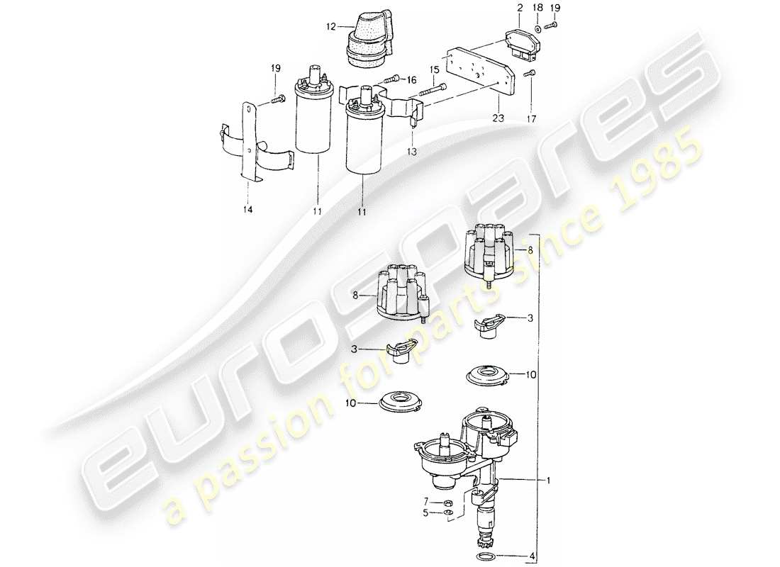 porsche 1990 (964) parte elettrica motore 1 - vedi informazioni tecniche - gruppo 2 - nr. 1/94 - nr. 2/95 diagramma delle parti