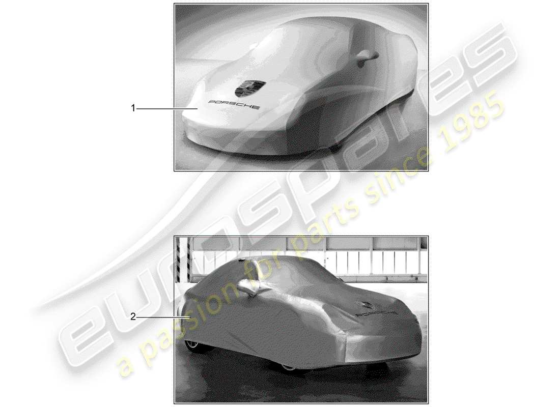 porsche 2009 (tequipment) copertina diagramma delle parti
